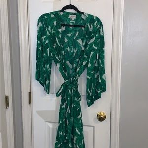 Beverly Hill Hotel Palm Print inspired robe M/L